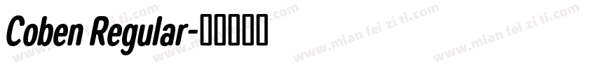 Coben Regular字体转换